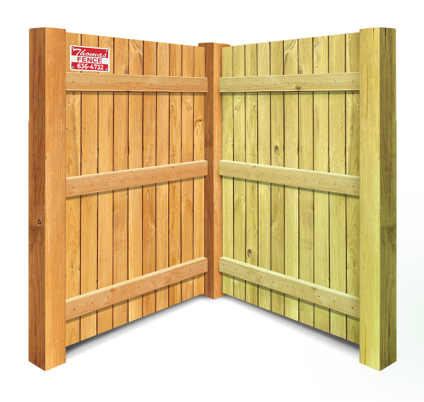 Wood fence styles that are popular in Lowell AR