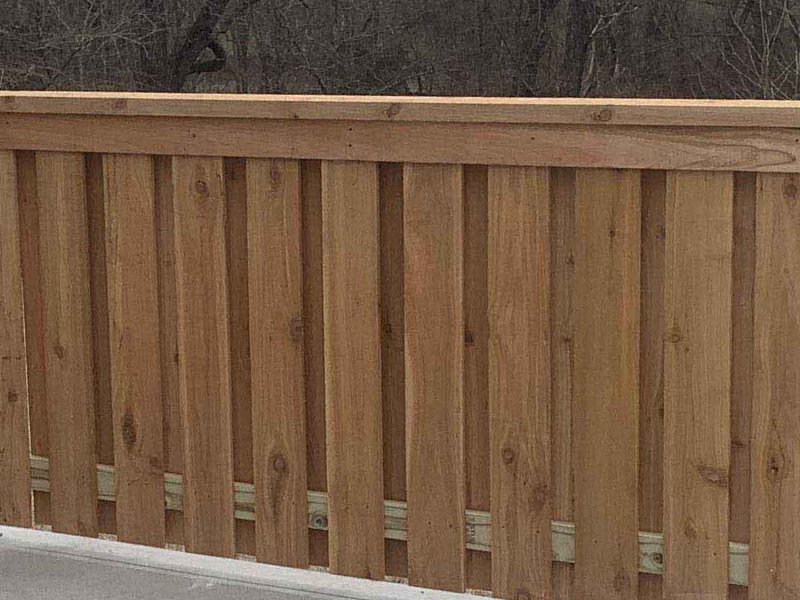 Pea Ridge AR Shadowbox style wood fence