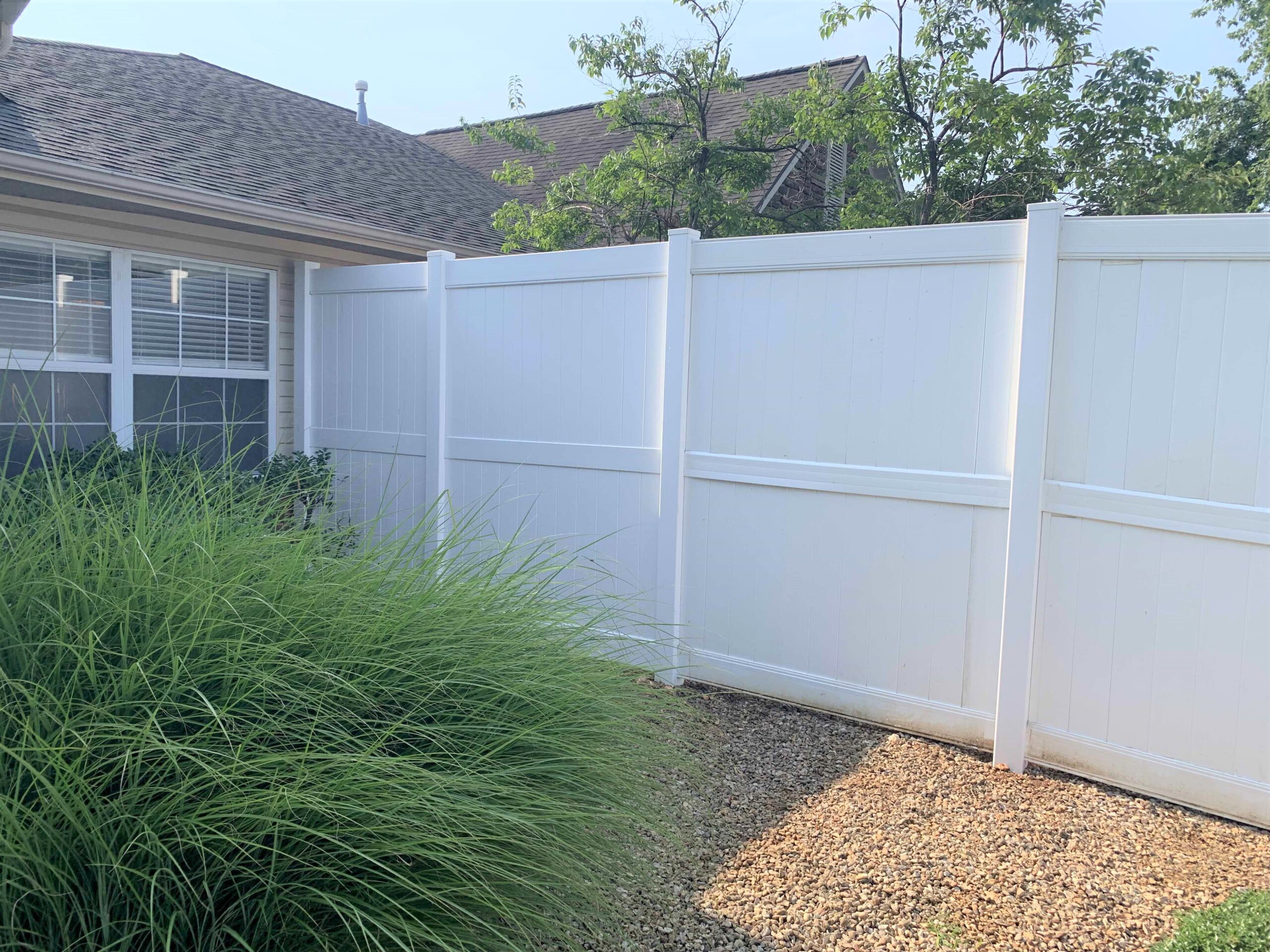 Photo of a Vinyl privacy fence in Northwest Arkansas
