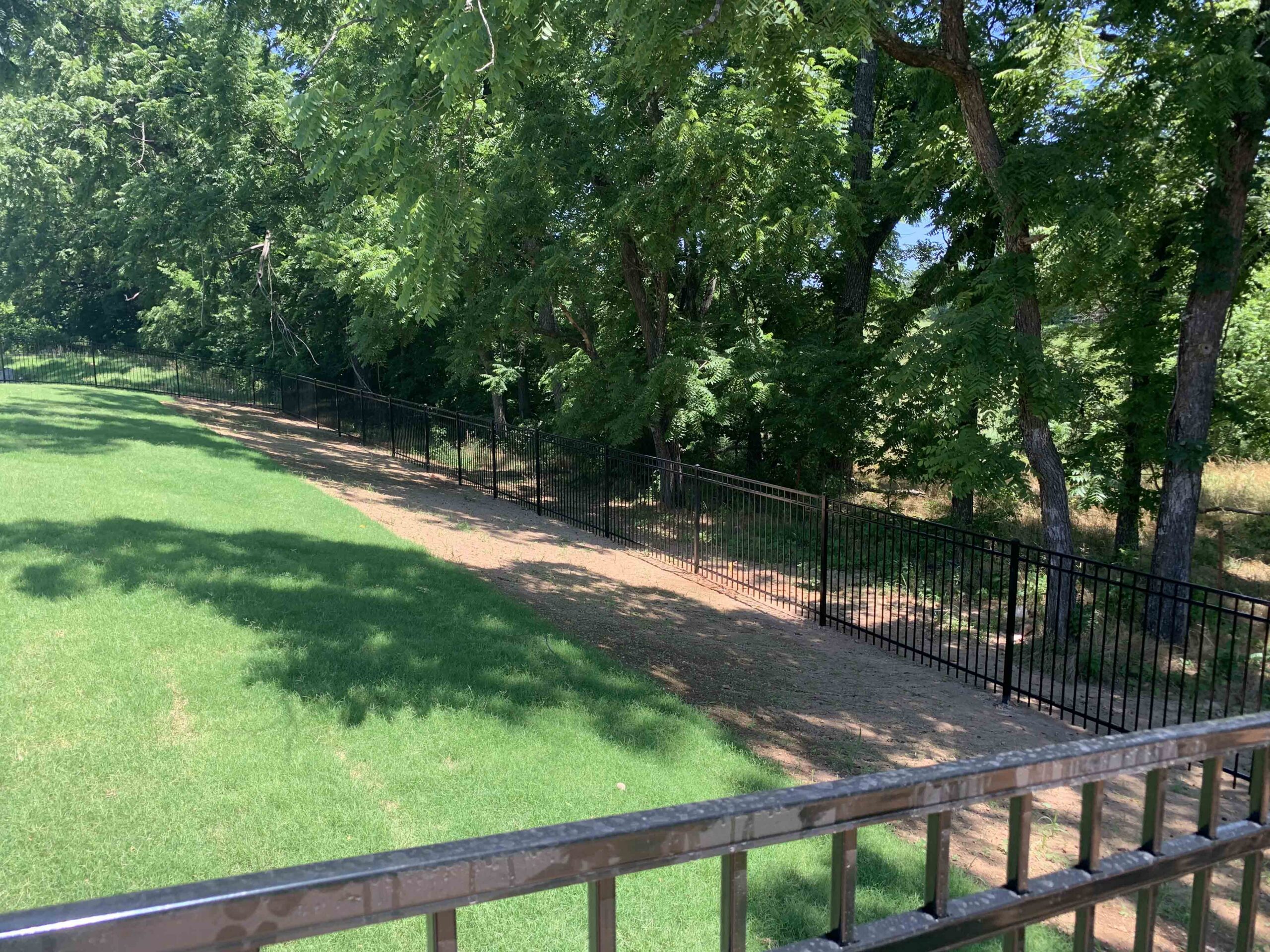 Photo of a residential fence from a Northwest Arkansas fence contractor